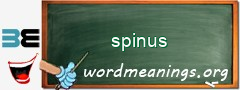 WordMeaning blackboard for spinus